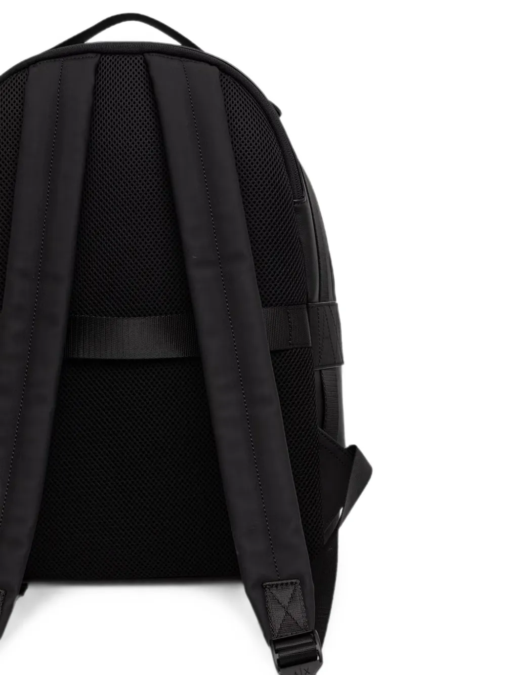 Armani Exchange Rugzak met rits en logo-reliëf Zwart