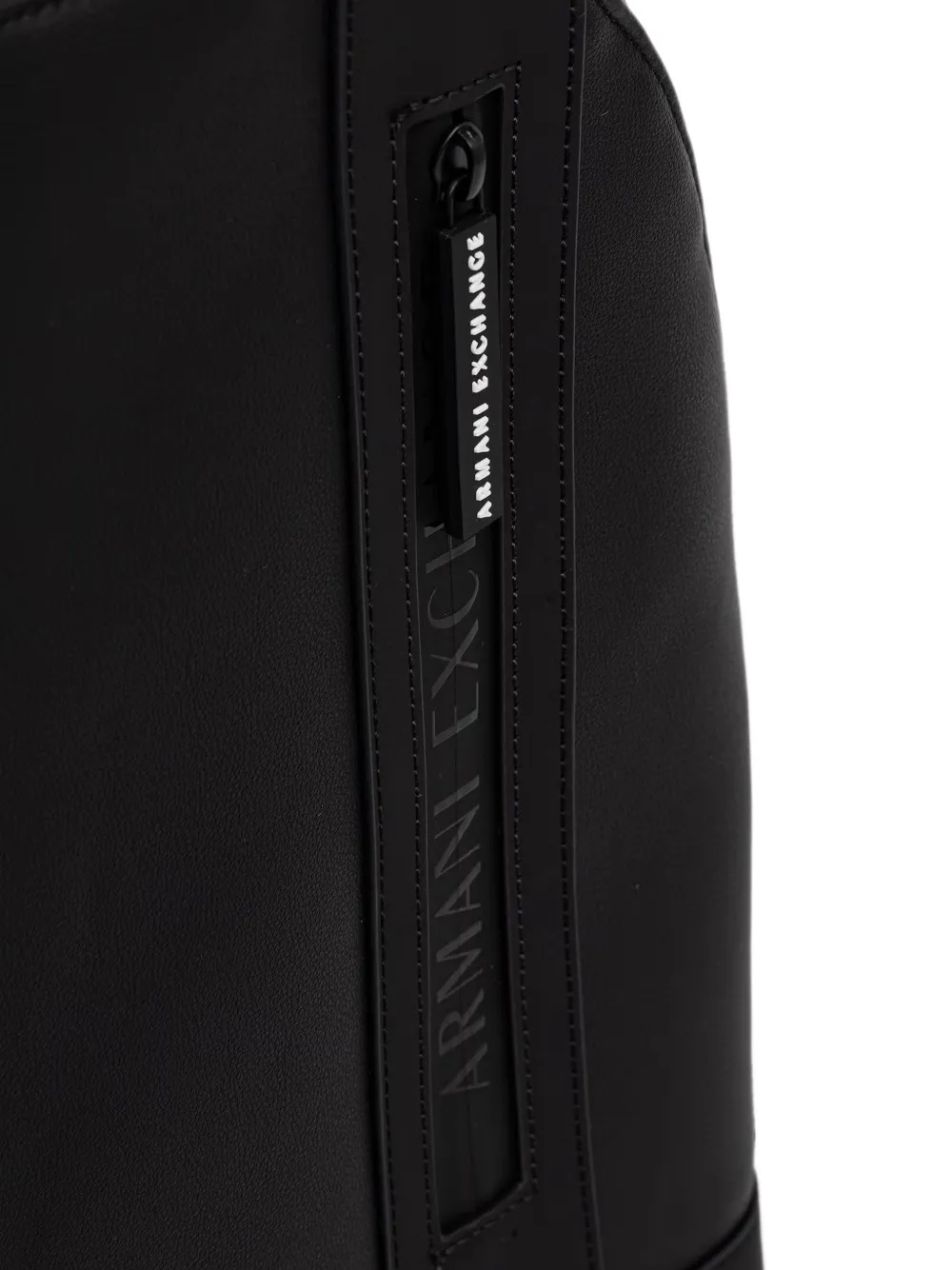 Armani Exchange Rugzak met rits en logo-reliëf Zwart