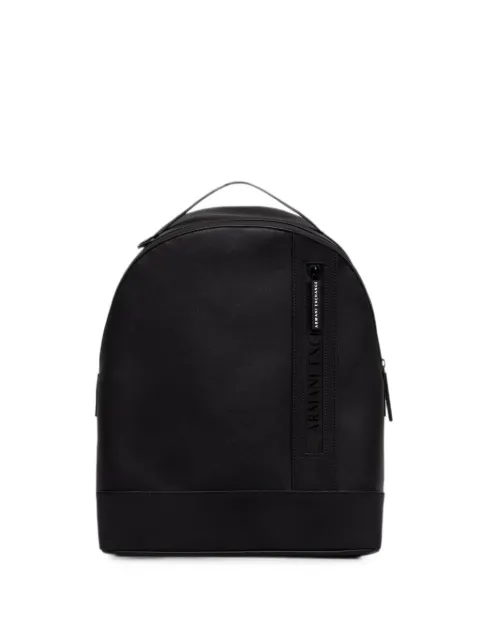 Armani Exchange logo-embossed zip-fastening backpack