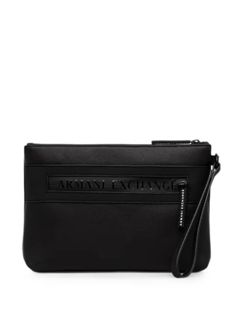 Armani Exchange logo-embossed belt bag