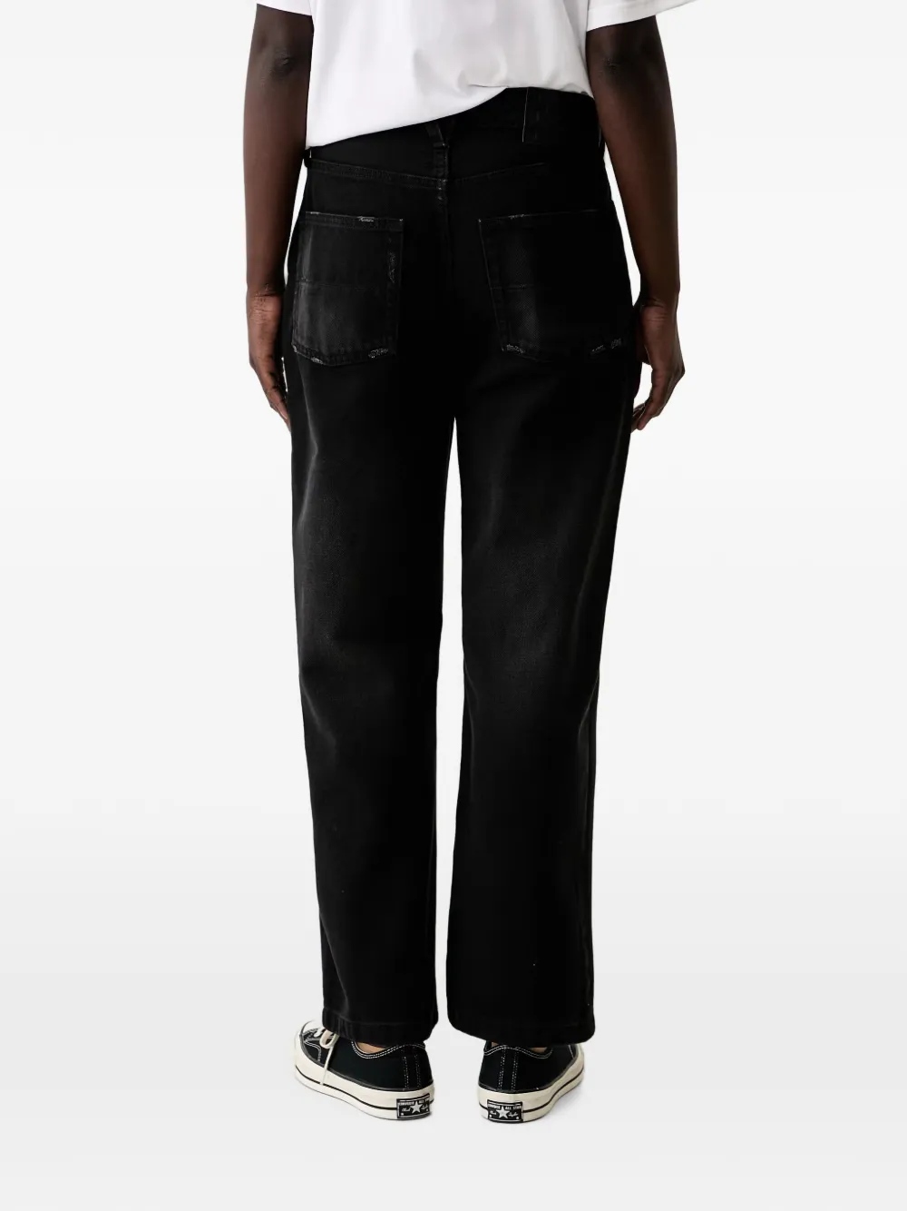 Vans Straight mid-waist broek Zwart