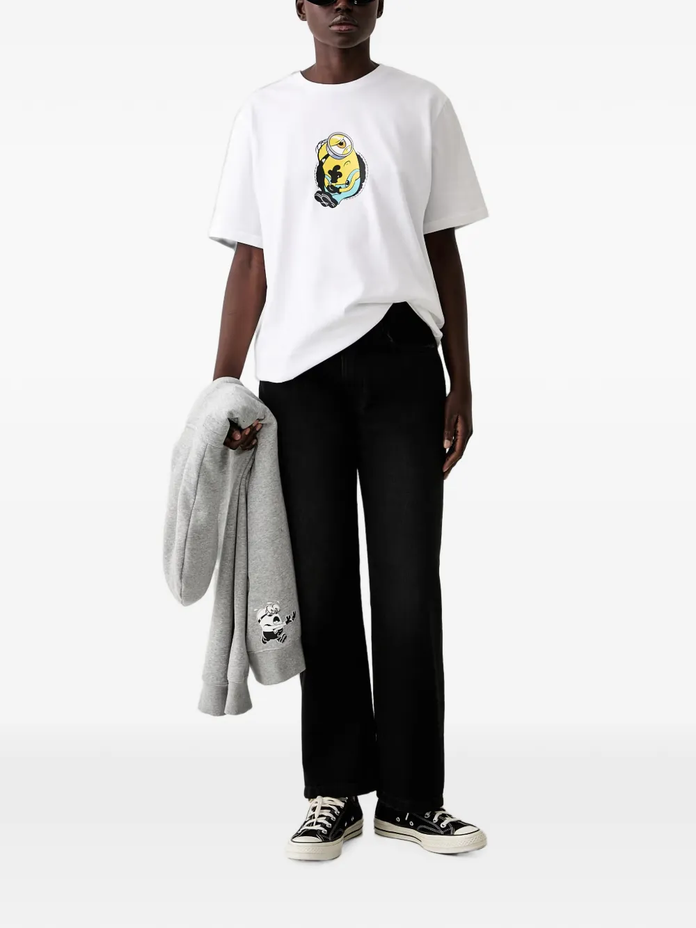 Vans Straight mid-waist broek Zwart