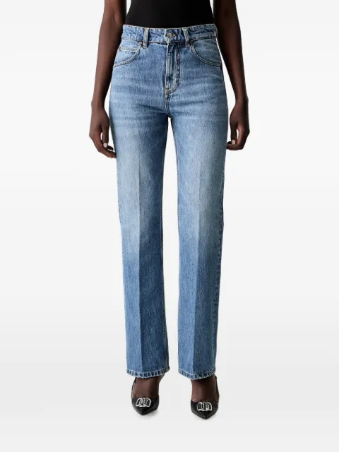 Victoria Beckham pressed-crease straight-leg jeans