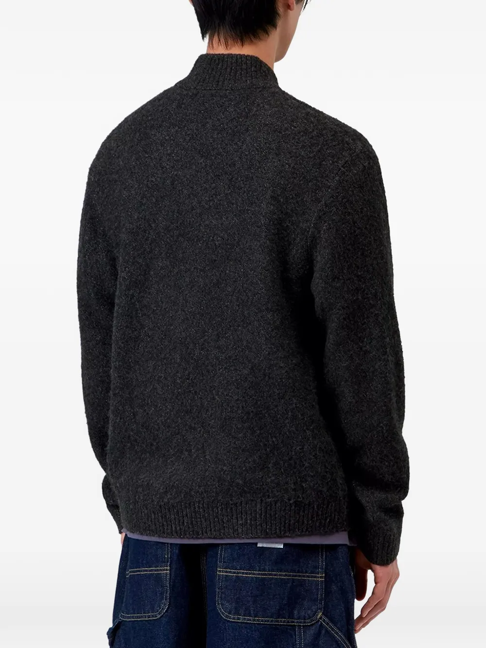 Carhartt WIP Curtis trui met rits Grijs