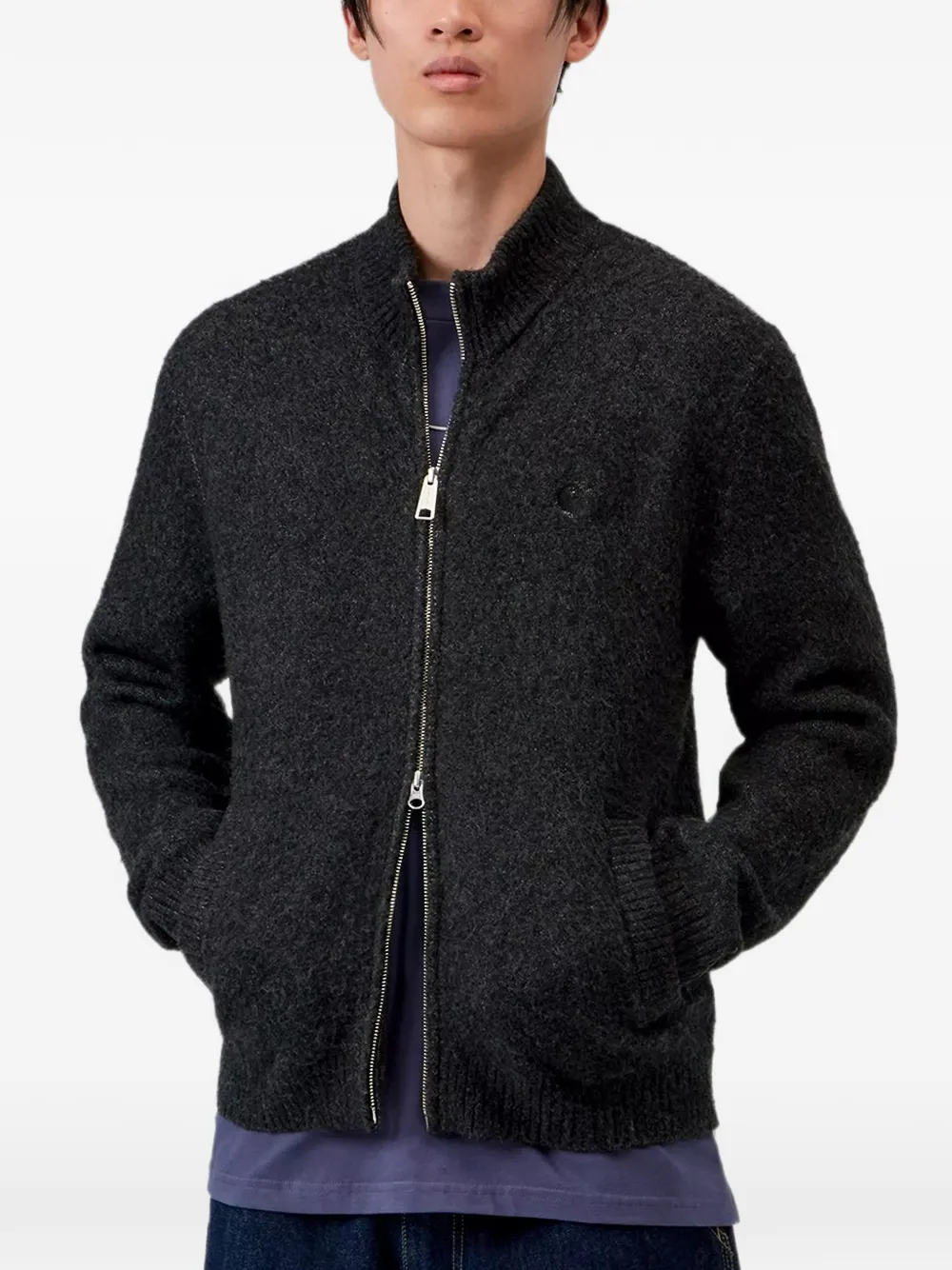 Carhartt WIP Curtis trui met rits Grijs