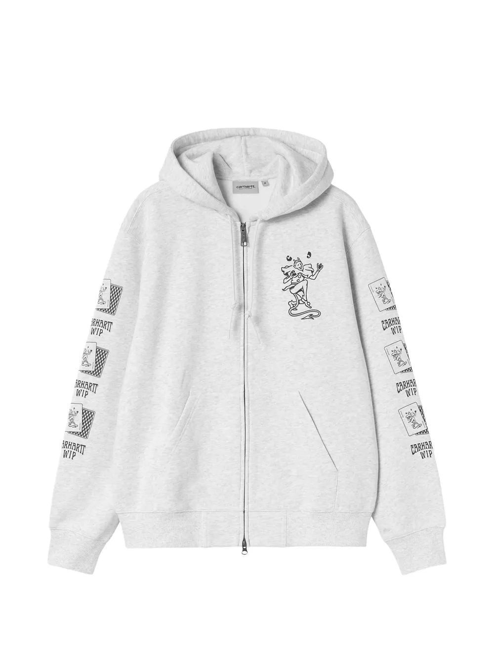 Carhartt WIP Jack met capuchon en speelkaarten Grijs