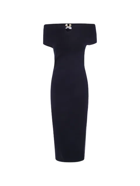 Alberta Ferretti vestido midi con hombros descubiertos
