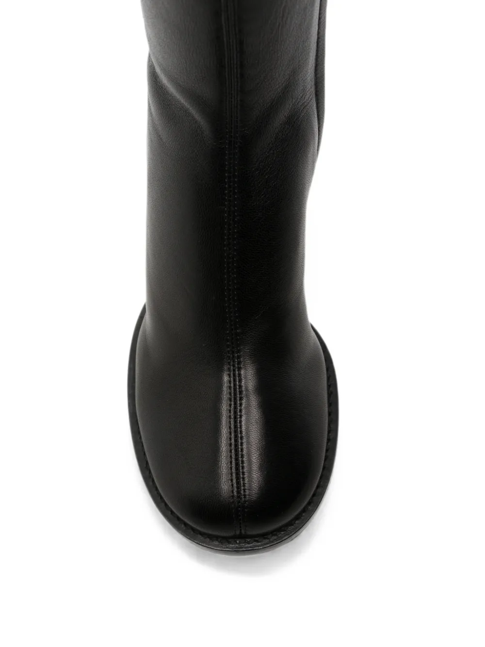 Sergio Rossi round-toe knee-high boots Zwart