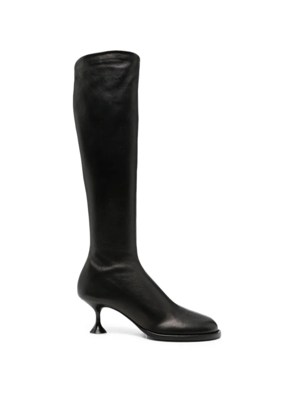 Sergio Rossi round-toe knee-high boots Zwart