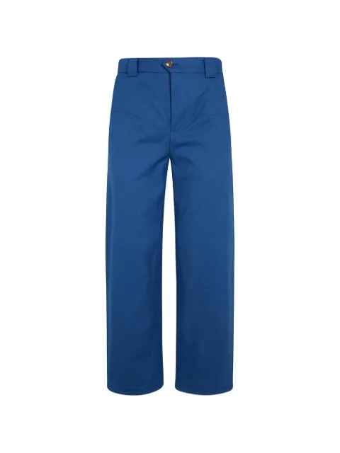 Chloé barrel-leg cotton trousers