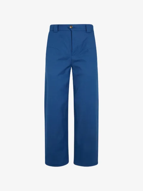 Chloé barrel-leg cotton trousers