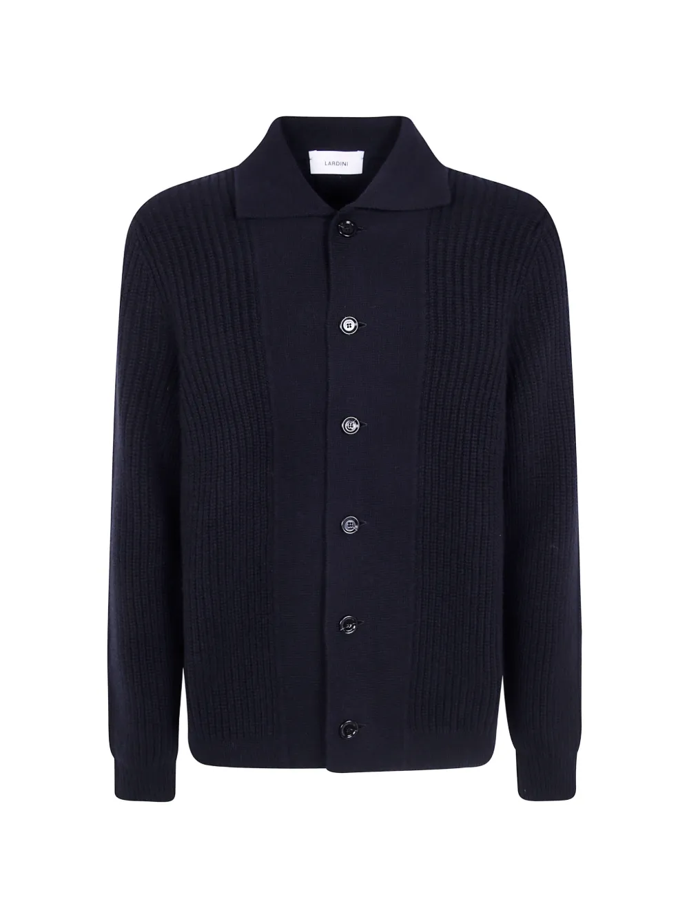 Lardini ribbed-knit cardigan - Blau