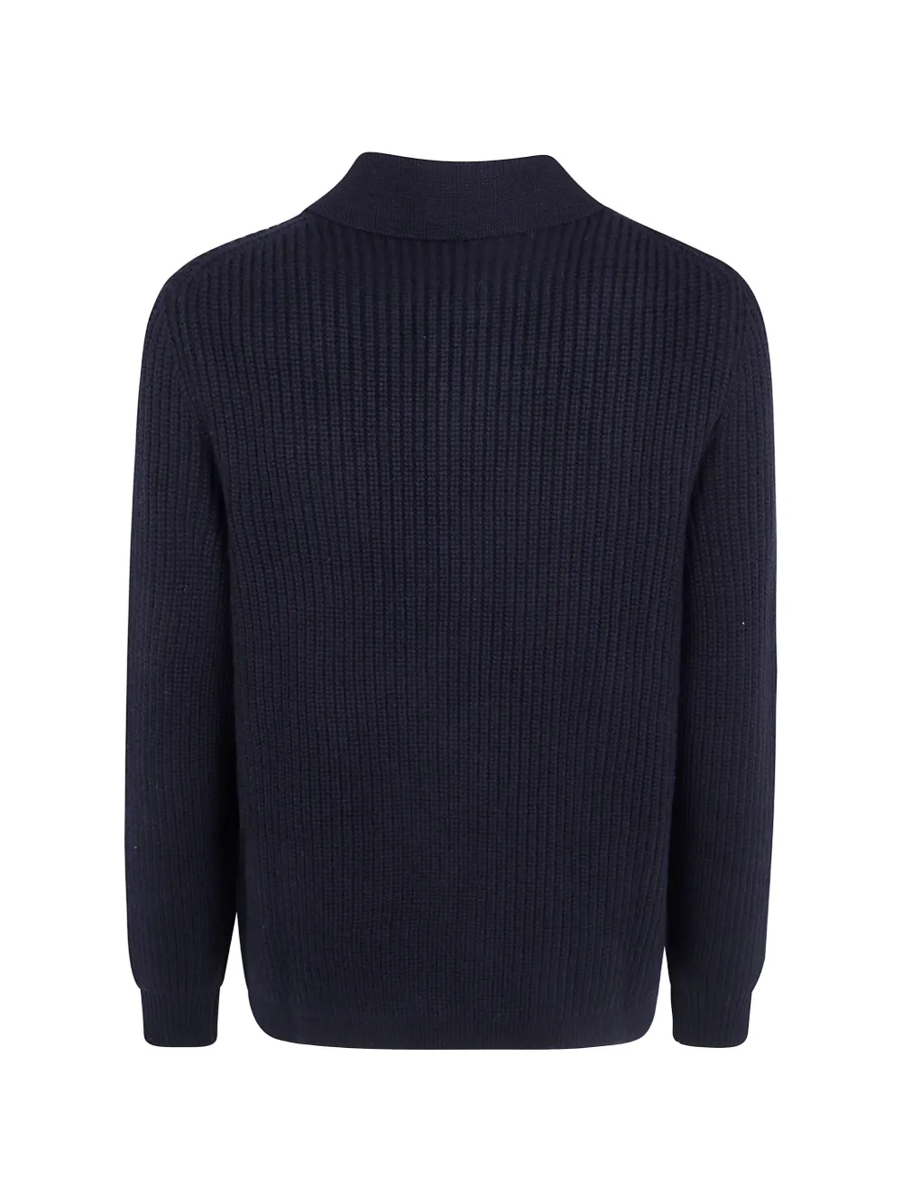 Lardini Ribgebreid vest Blauw