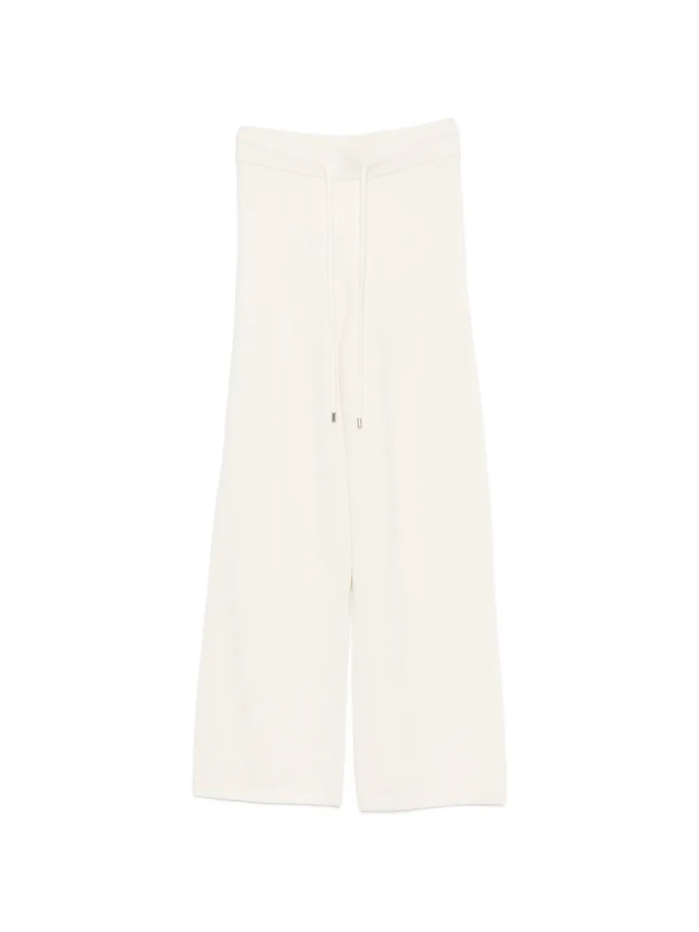 ERMANNO FIRENZE drawstring-waist fine-knit trousers - Toni neutri