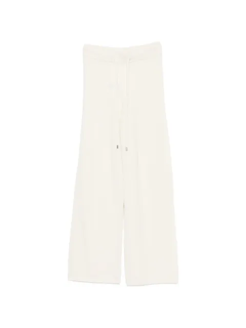ERMANNO FIRENZE drawstring-waist fine-knit trousers