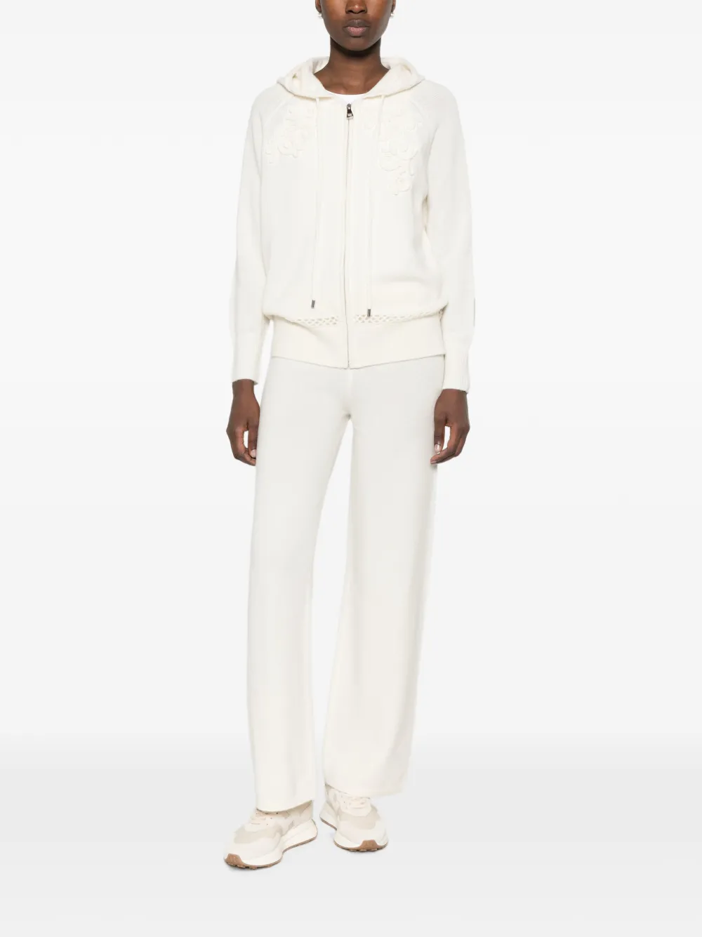 Ermanno Scervino Broek met trekkoordtaille Beige