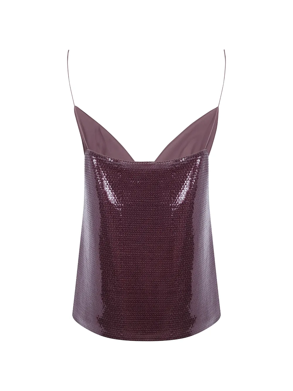 Alberta Ferretti Tanktop verfraaid met pailletten Paars
