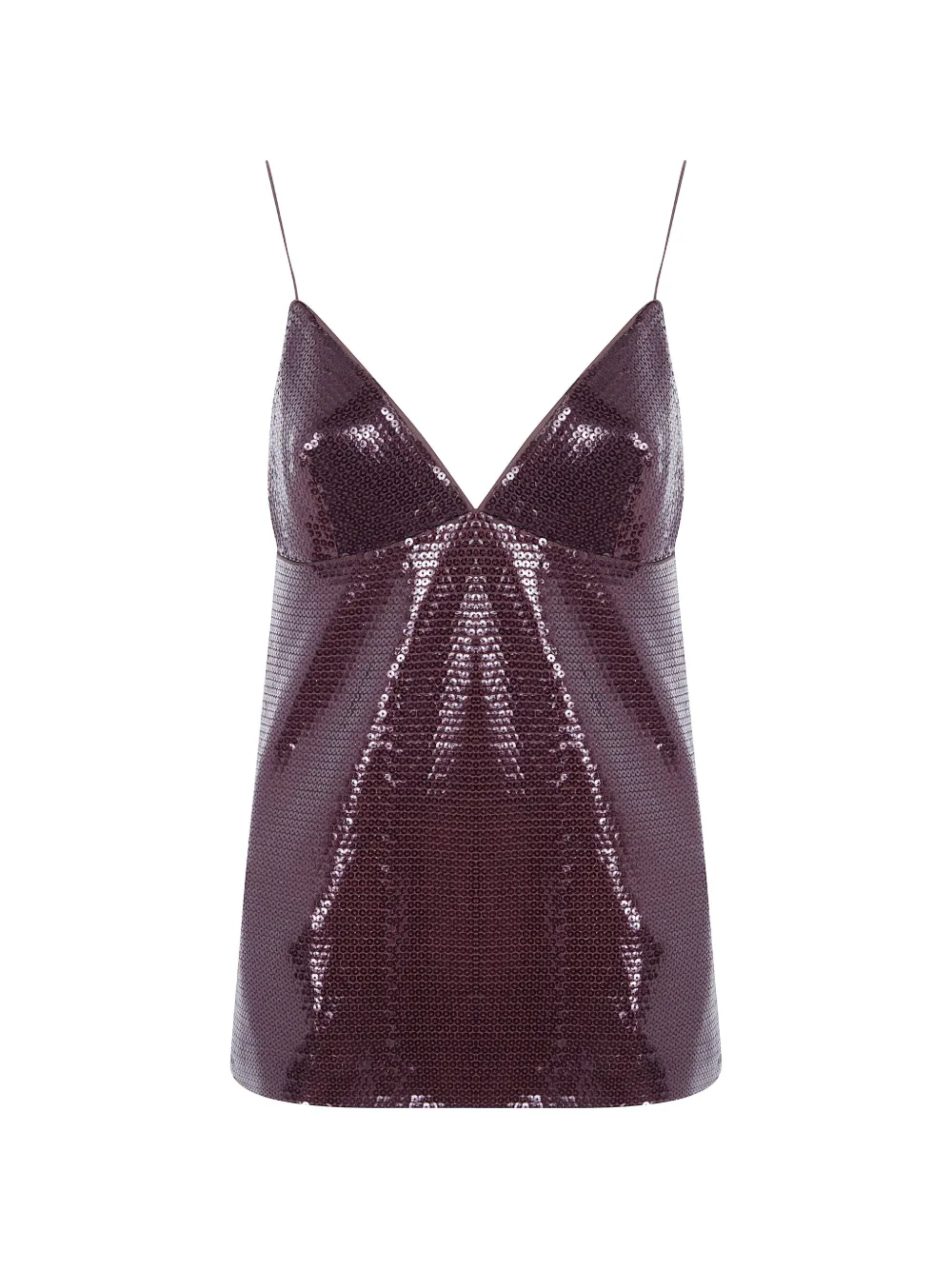 Alberta Ferretti sequin-embellished tank top - Viola