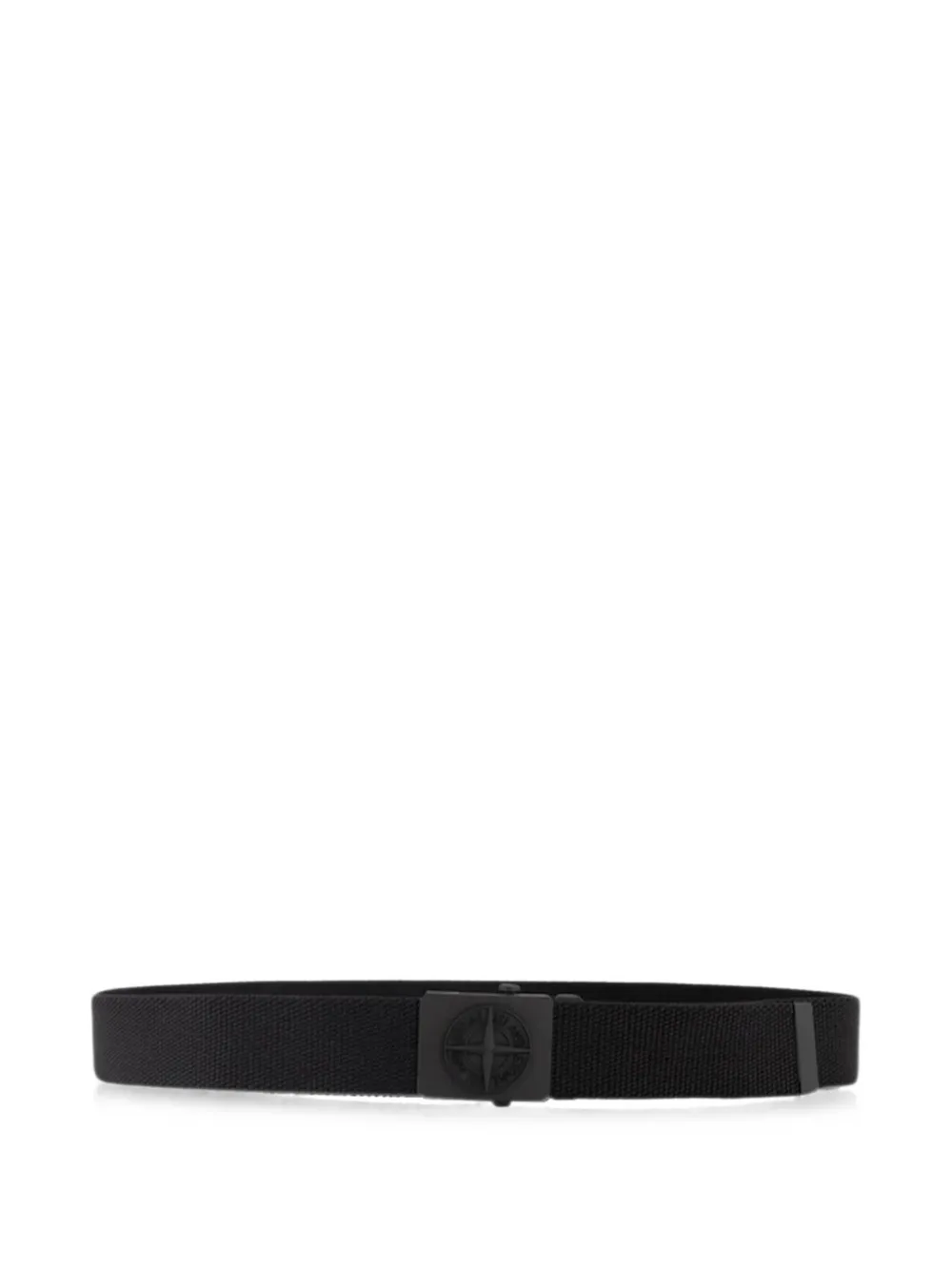 Stone Island Junior Riem met Compass-logoplakkaat Zwart