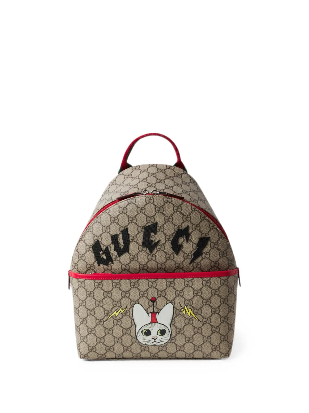 Gucci Kids GG Supreme Web backpack - Nude