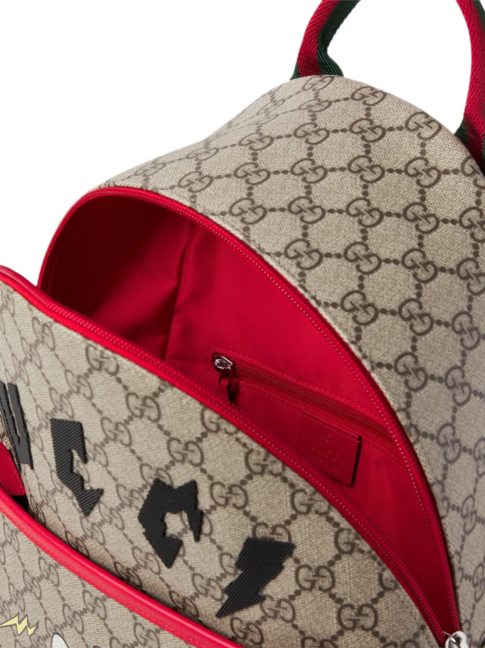 Gucci Kids GG Supreme Web rugzak Beige