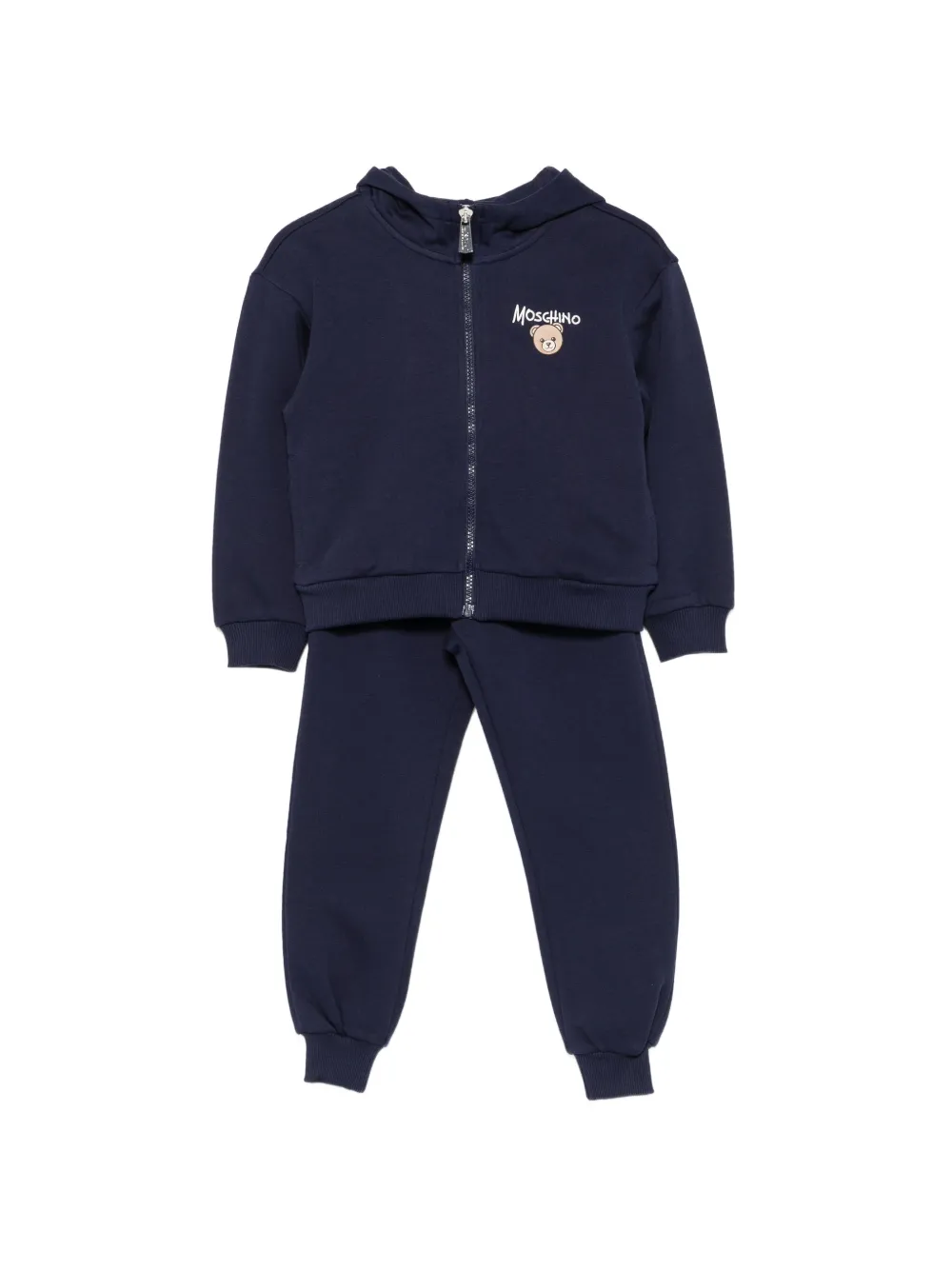 Moschino Kids Teddy Bear logo-print tracksuit - Blu