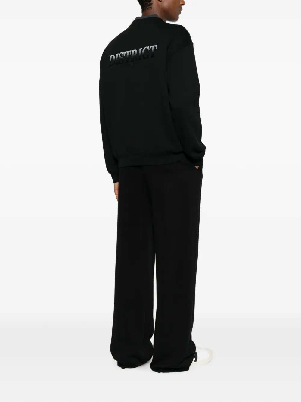 Emporio Armani Sweater met geborduurd logo Zwart