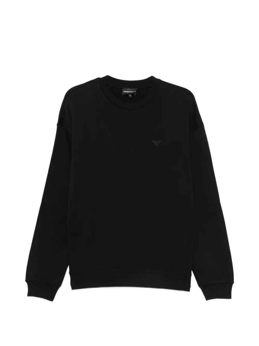 Emporio Armani logo-embroidered sweatshirt - Nero