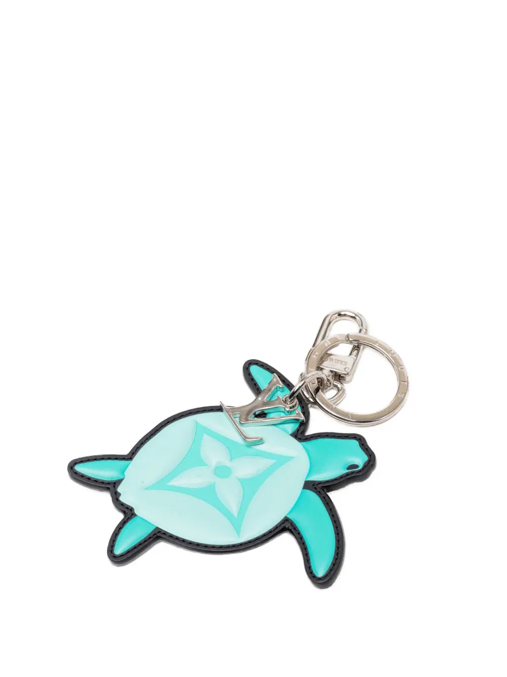 Louis Vuitton Pre-Owned 2021 Monogram Turtle Bag Charm and Holder key chain - Blu