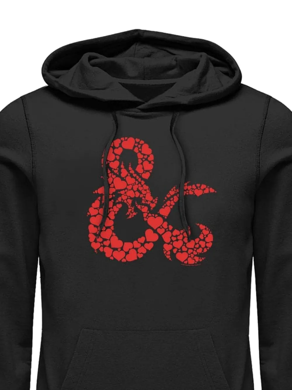 LESSONS MERCH Dungeons & Dragons hoodie met trekkoord en grafische print Zwart