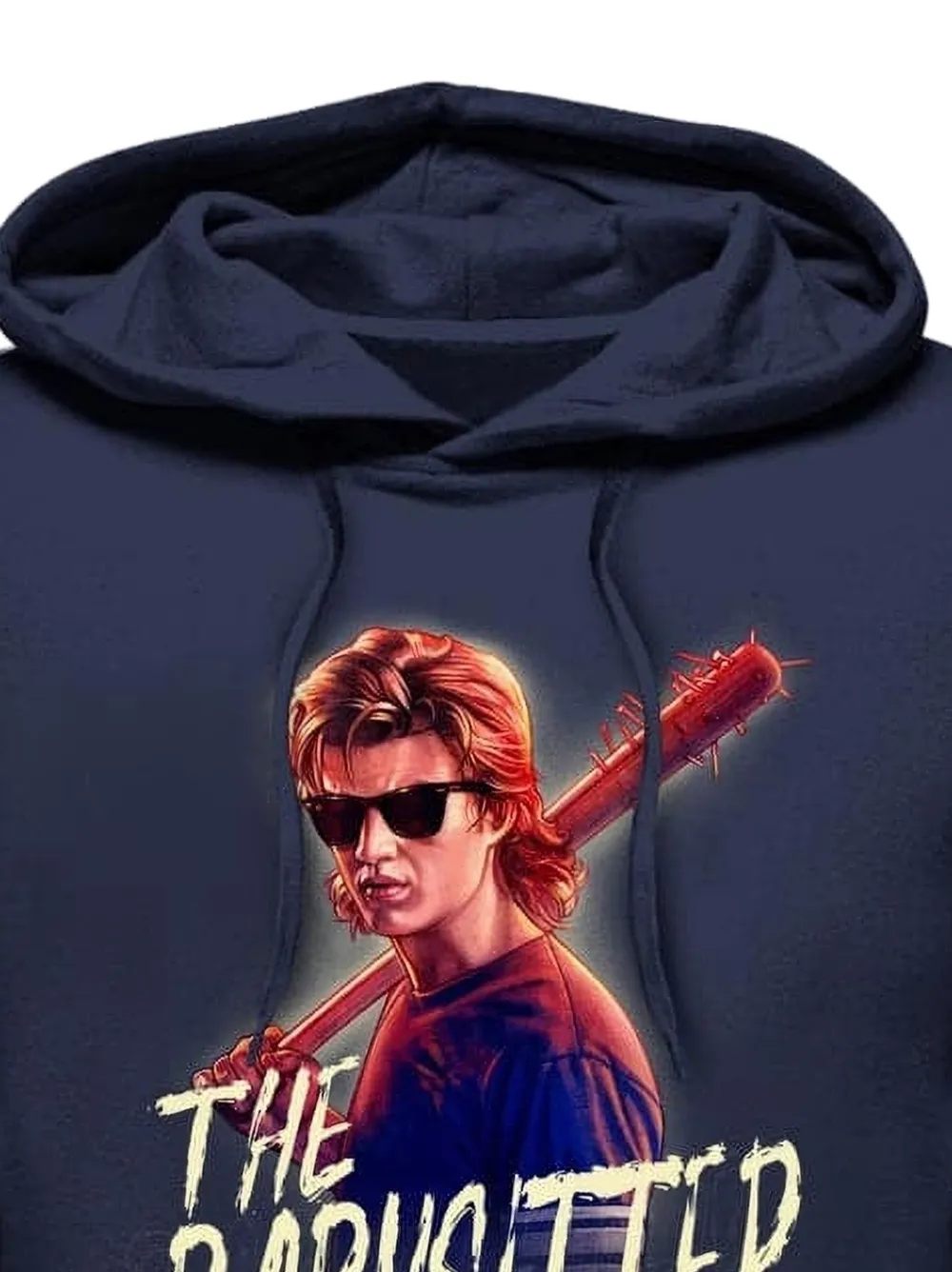 LESSONS MERCH Stranger Things hoodie met grafische print Blauw