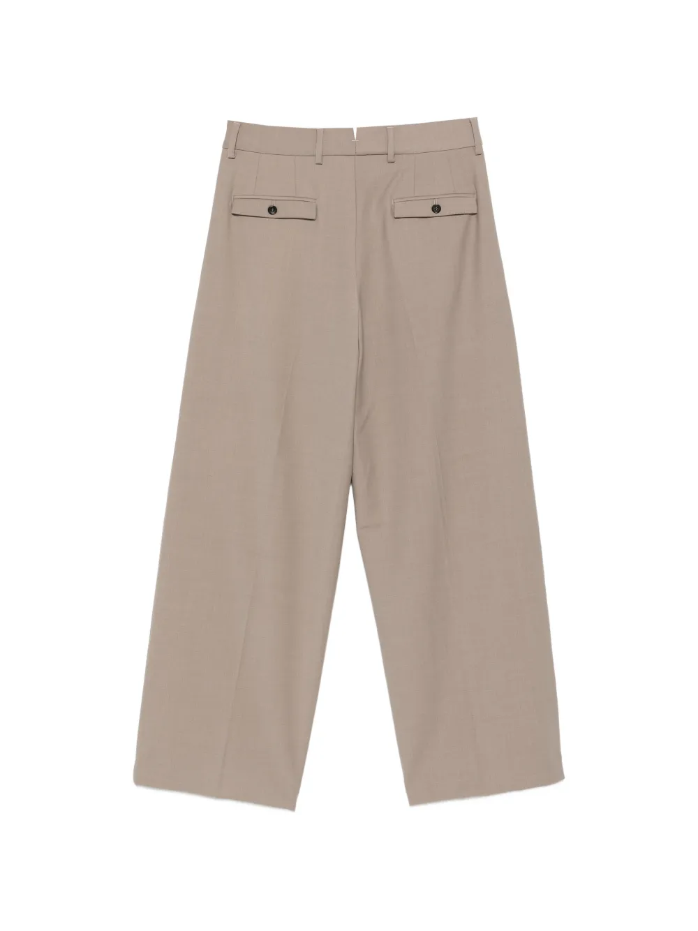 Roberto Collina Broek met verborgen sluiting Beige
