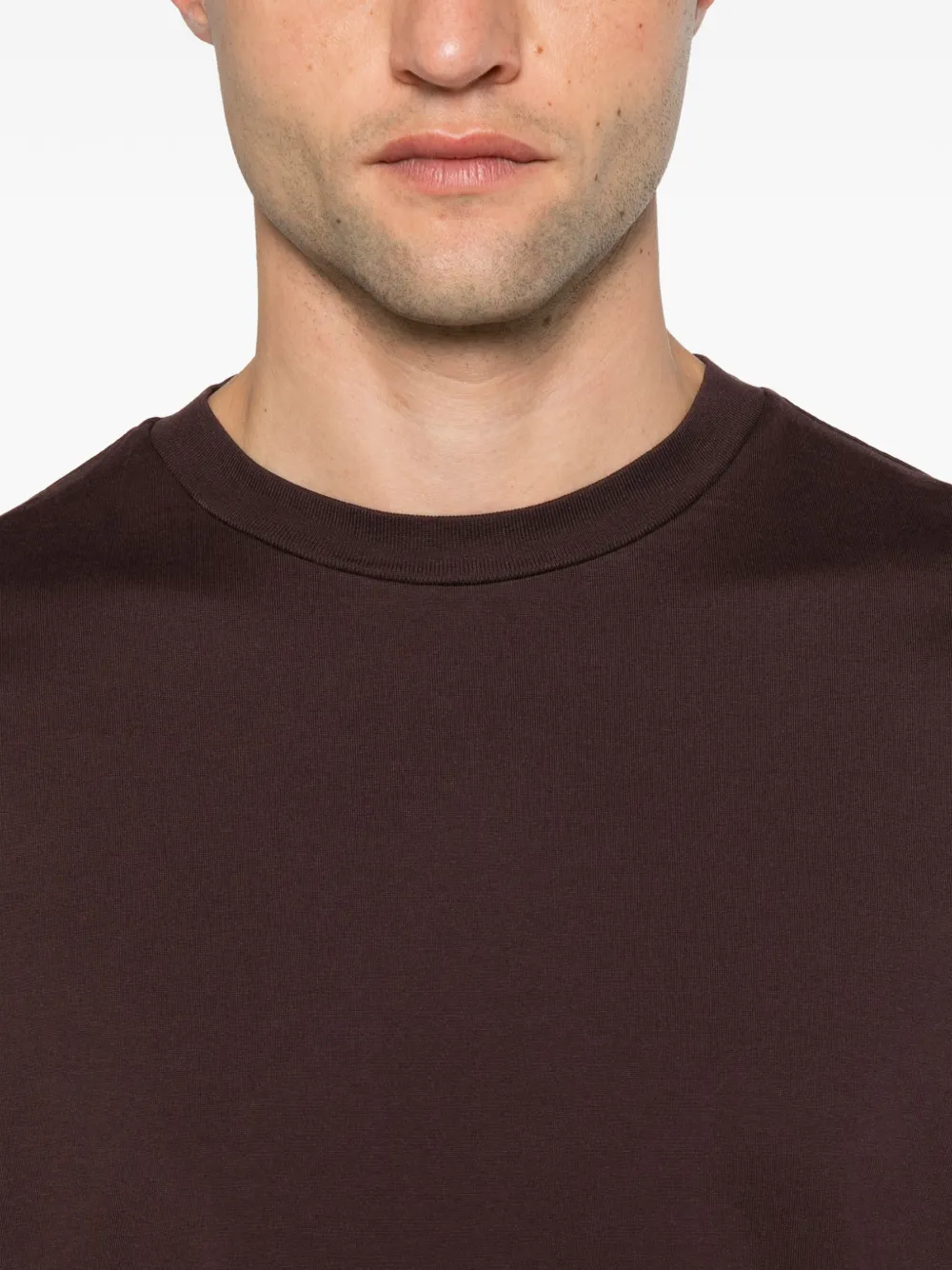 Roberto Collina T-shirt met korte mouwen Bruin