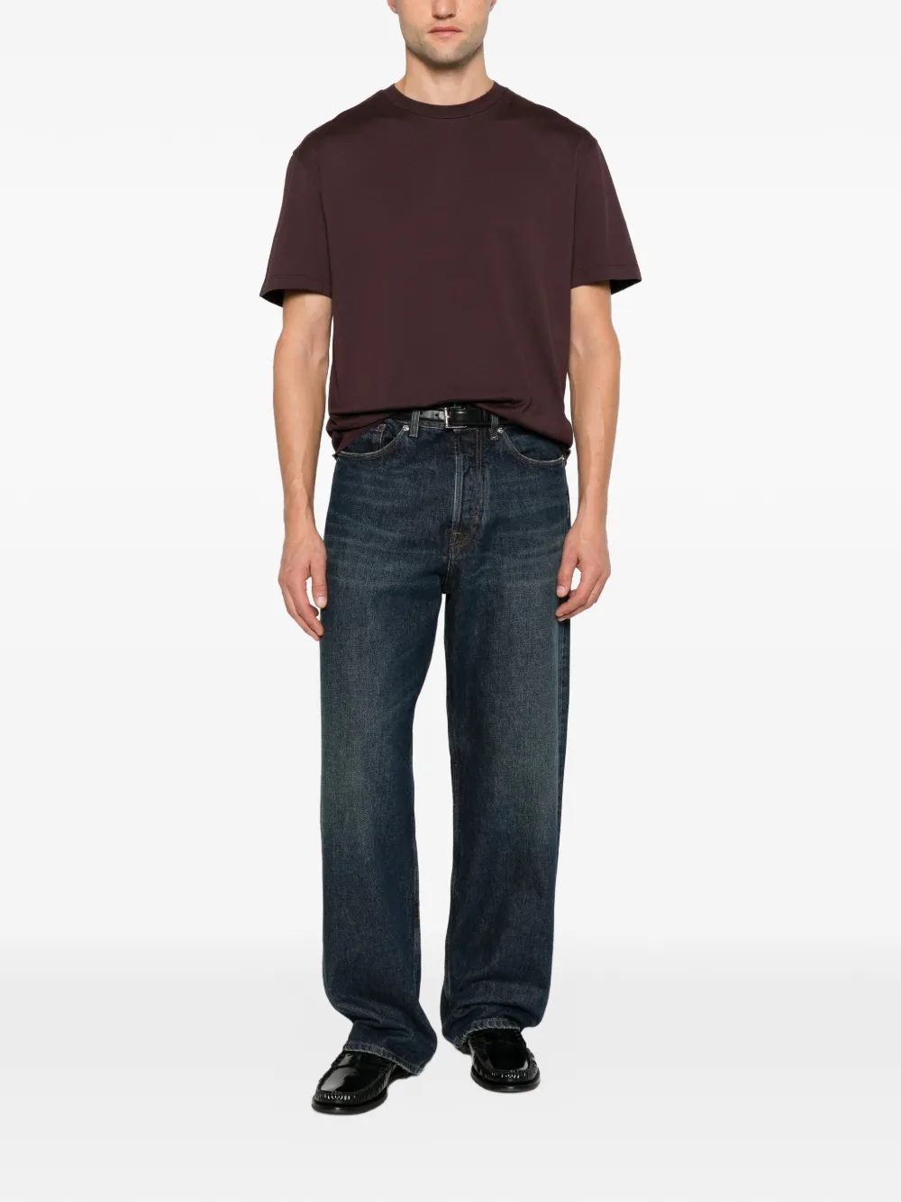Roberto Collina T-shirt met korte mouwen Bruin