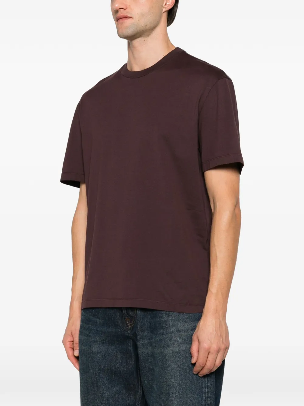 Roberto Collina T-shirt met korte mouwen Bruin