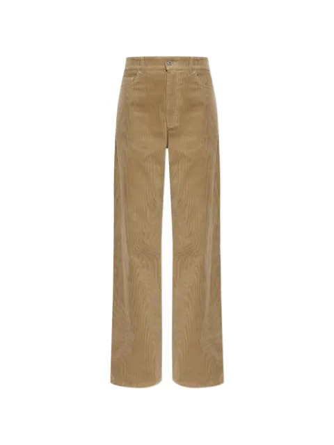 A.P.C. pantalones de pana con cierre de botón