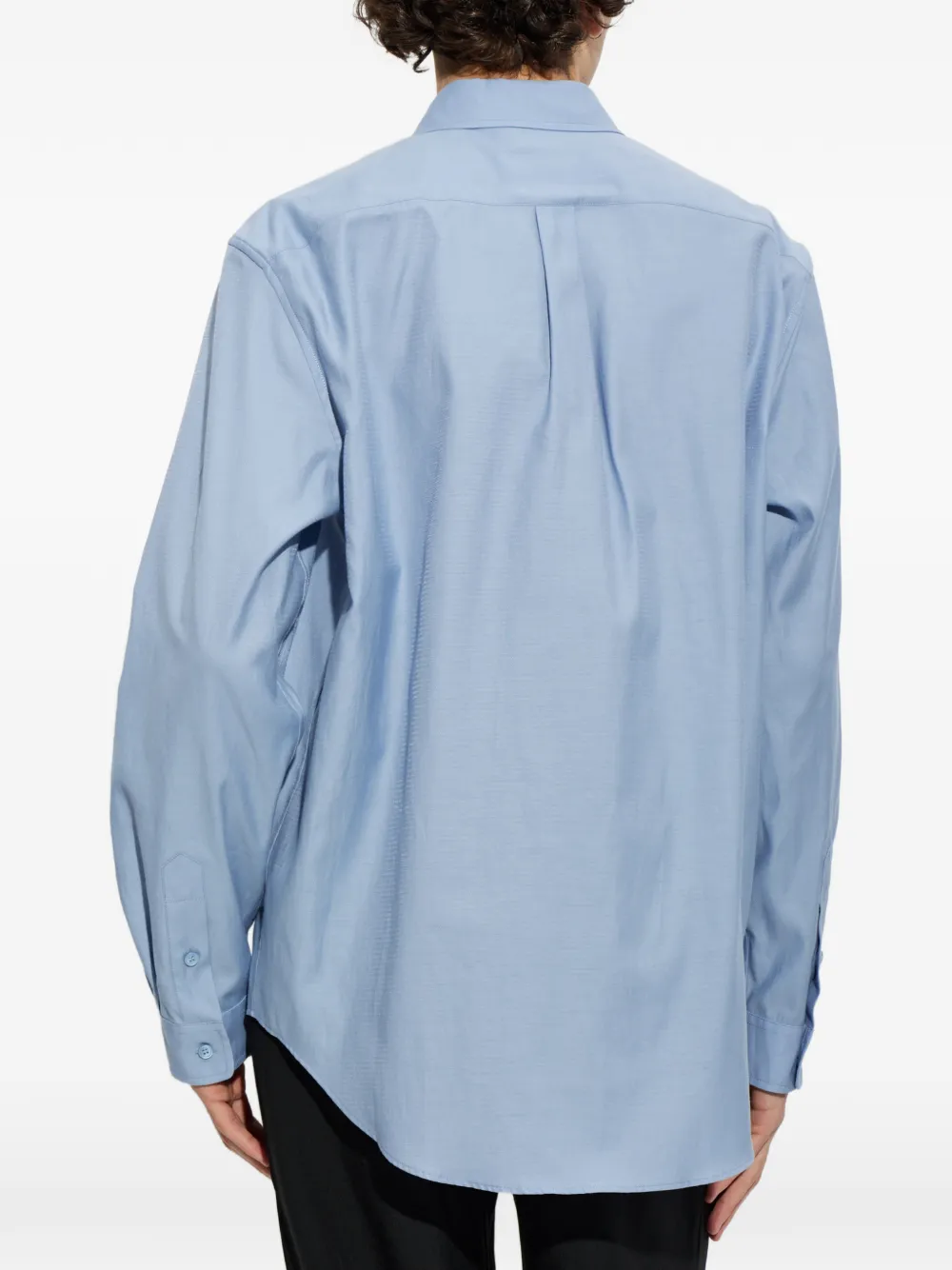 Balmain Poloshirt met geborduurd logo Blauw
