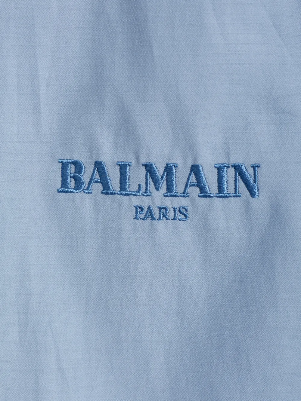 Balmain Poloshirt met geborduurd logo Blauw