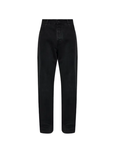 Balmain logo-patch loose-fit jeans