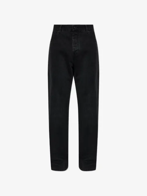 Balmain logo-patch loose-fit jeans