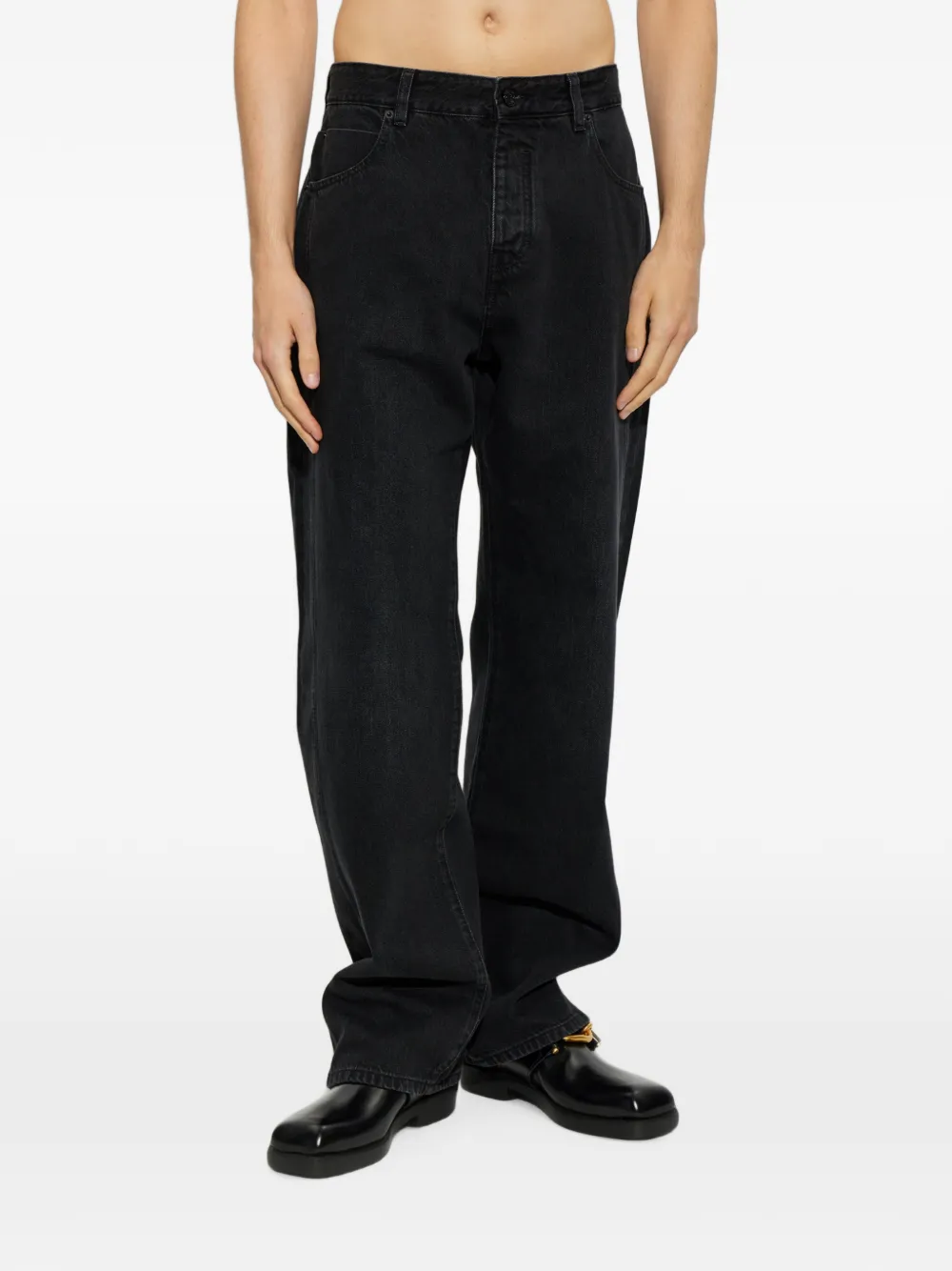 Balmain Ruimvallende jeans Zwart