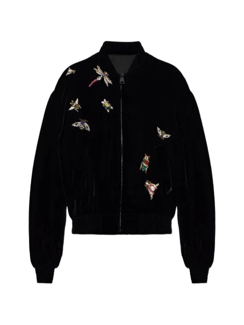 Balmain velvet bomber jacket