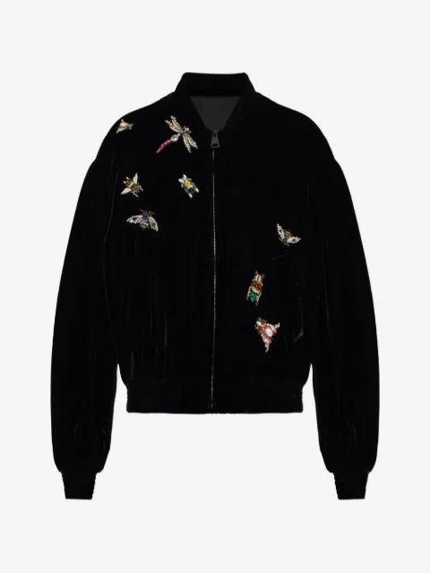 Balmain velvet bomber jacket