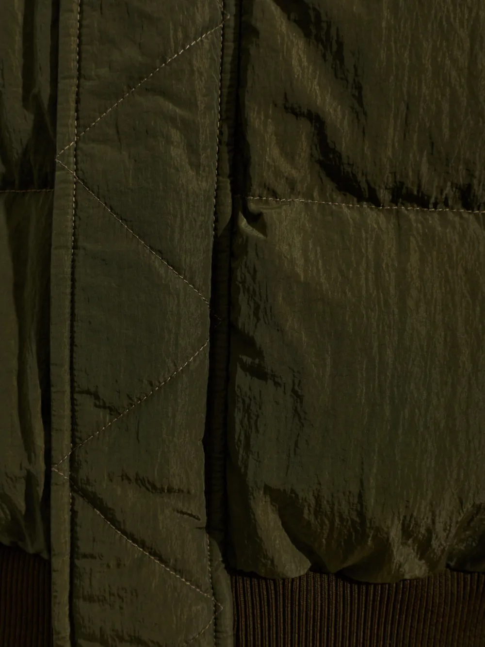 Balmain Gewatteerde top met capuchon Groen