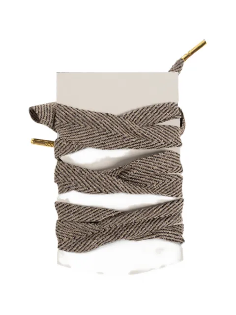 Golden Goose herringbone shoelaces