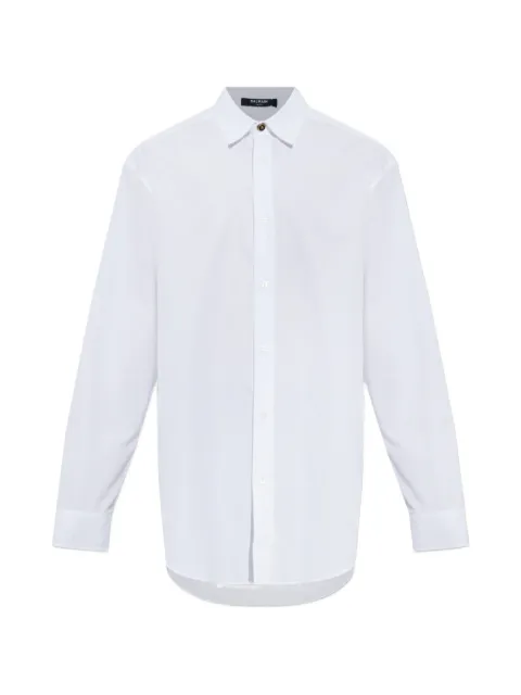 Balmain camisa con botones y cabeza de león