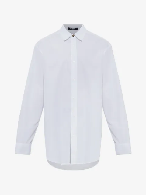 Balmain lion-head button shirt