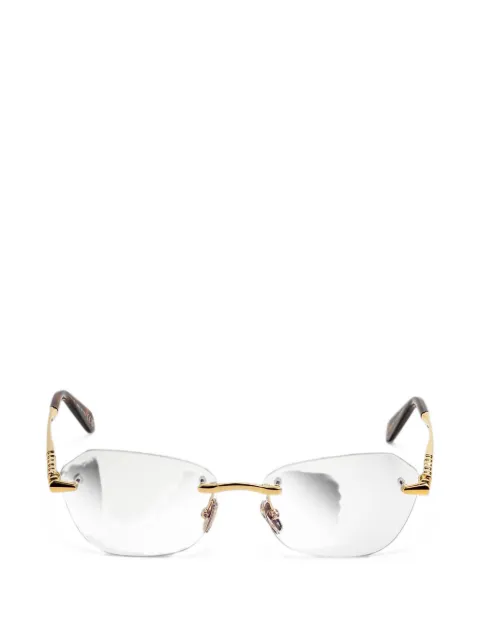 Bvlgari Serpenti geometric-frame glasses