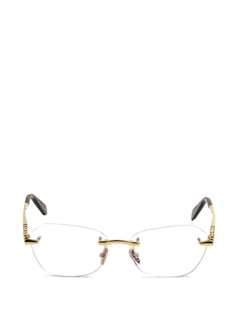 Bvlgari Serpenti geometric-frame glasses