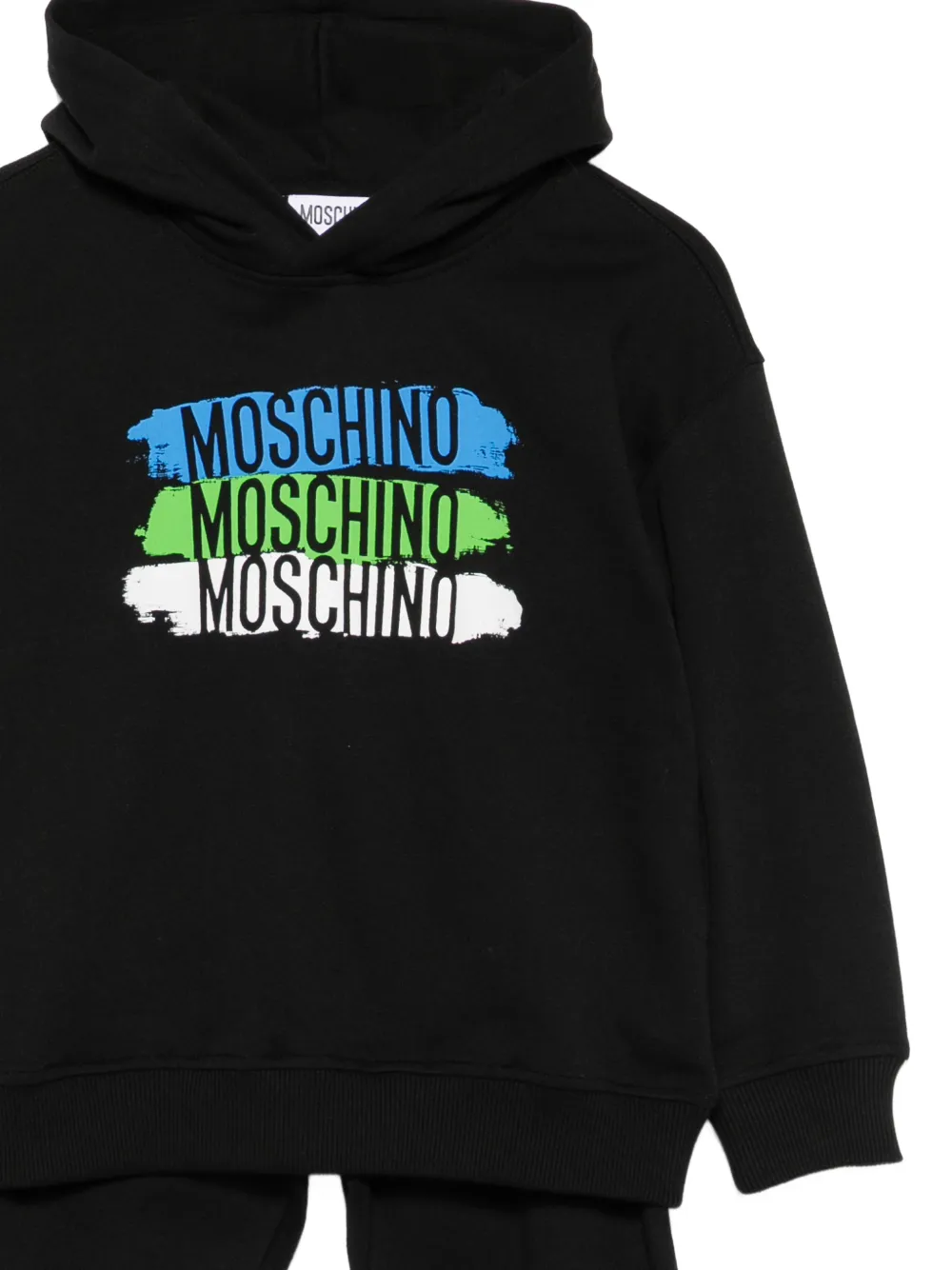 Moschino Kids Trainingspak met logoprint Zwart